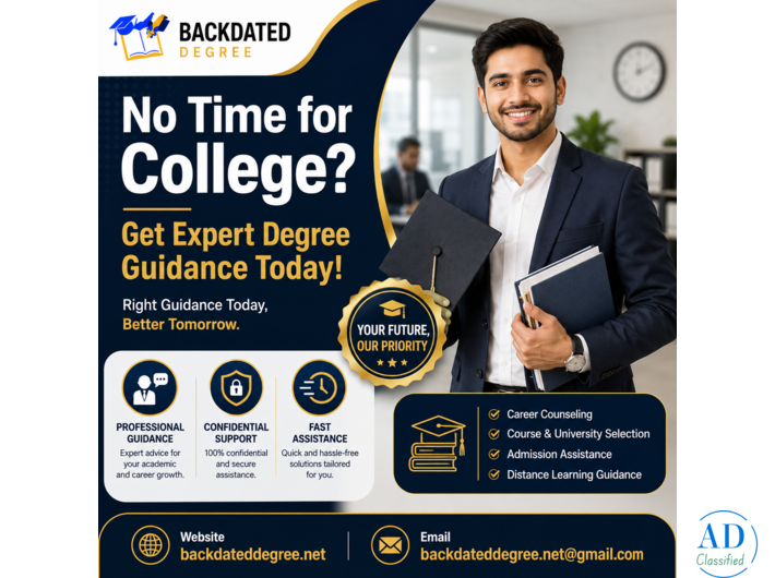 No Time for College? Get Expert Degree Guidance Today!