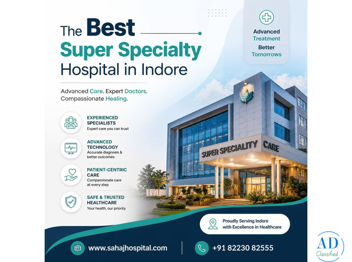 Best Super specialty hospital in Indore – Sahaj Hospital