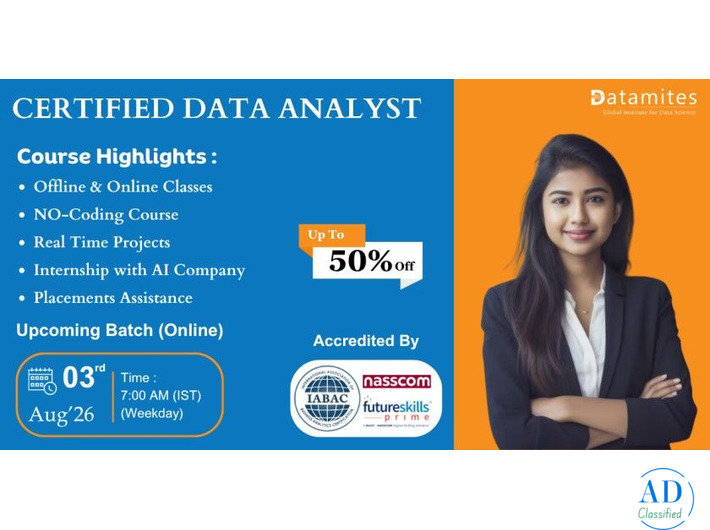 DataMites Data Analyst training in Jaipur with placements
