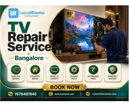 Don't throw away your tv localramu fixes every fault, fast in Bangalore