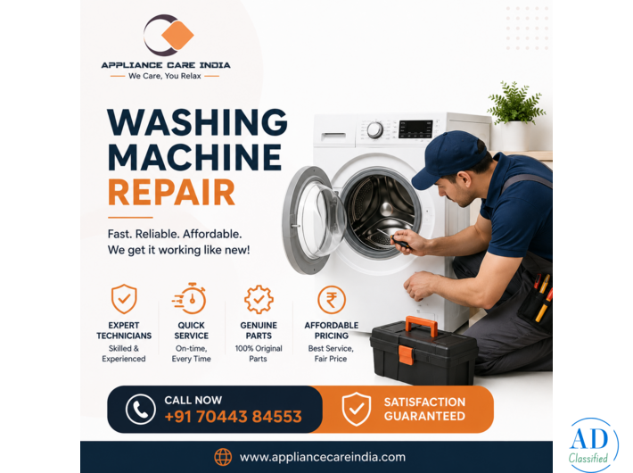 Professional Washing Machine Repair Services | Appliance Care India
