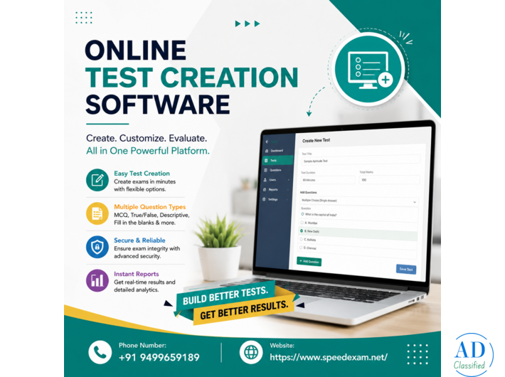 Online Test Creation Software for Smarter Assessments