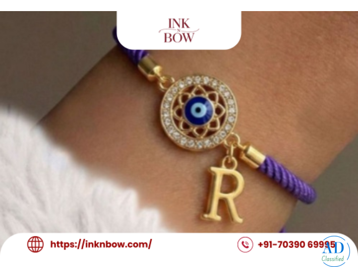 Get Inknbow Personalized Evil Eye Amulet Rakhi for Protective Blessing