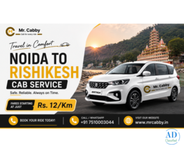 Book Online Noida to Rishikesh Cab Service by Mr. Cabby