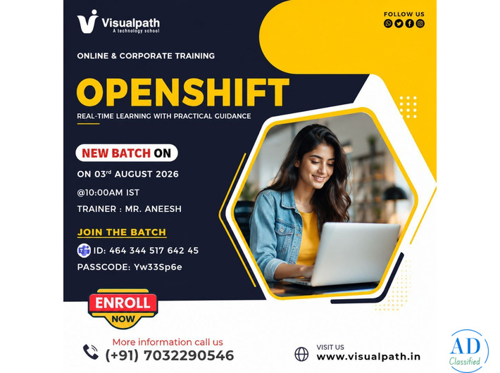 OpenShift Online Training – New Batch Starts on 3rd August!