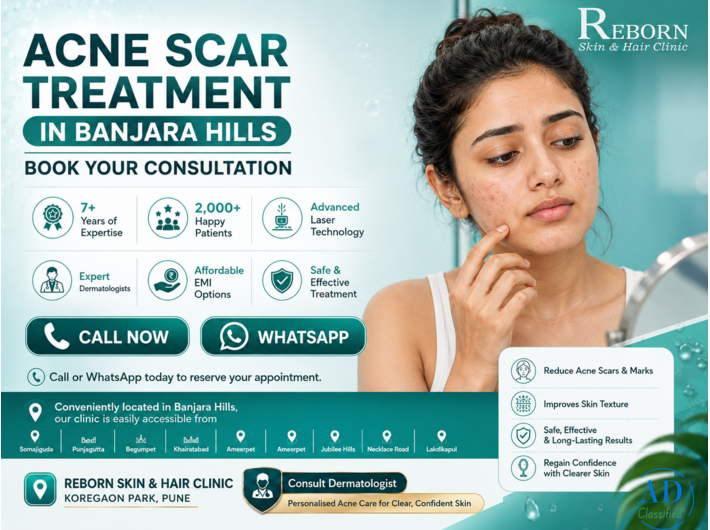 Acne Scar Reduction Treatment in Banjara Hills