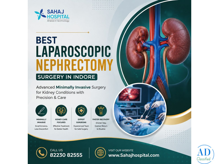 Best Laparoscopic Nephrectomy Surgery in Indore - Sahaj Hospital