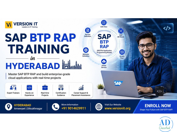 Master SAP BTP RAP Development with Version IT in Hyderabad