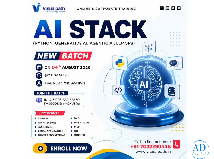 AI Stack Online New Batch | Starts Enroll Now