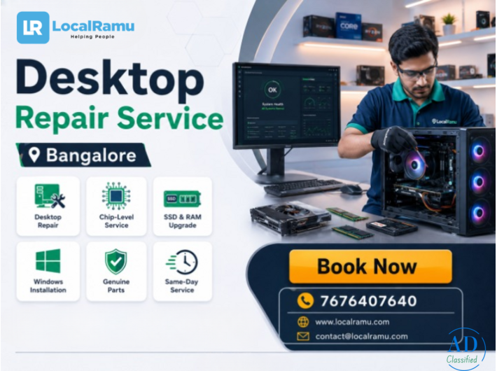 Get your desktop fixed today with localramu bengaluru