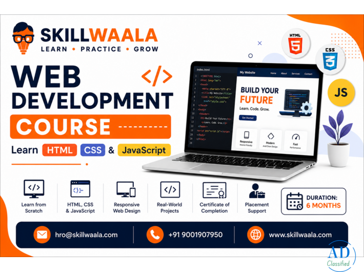 Web Development Course – Learn HTML, CSS & JavaScript | Skillwaala