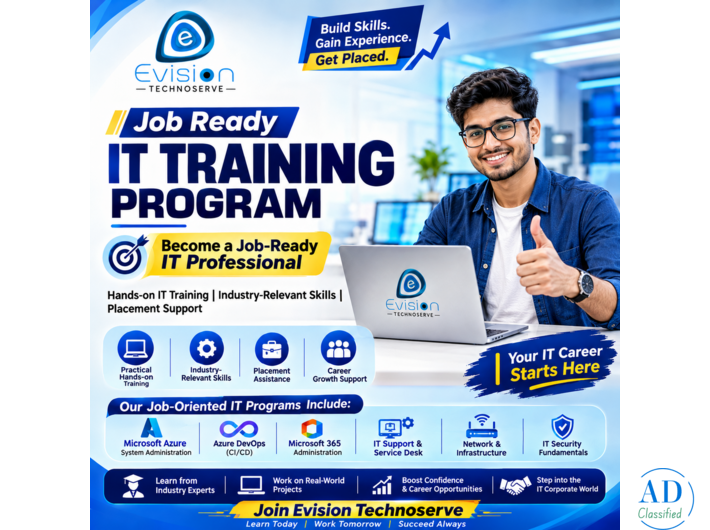 Job Ready IT Training Program - Become a Job-Ready IT Professional - Evision Technoserve