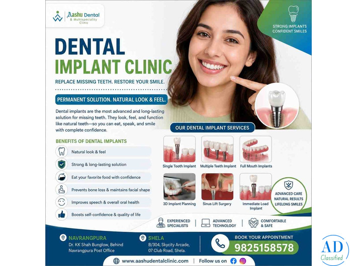 Top-Rated Dental Implant Clinic in Ahmadabad | DR. Manish Shah