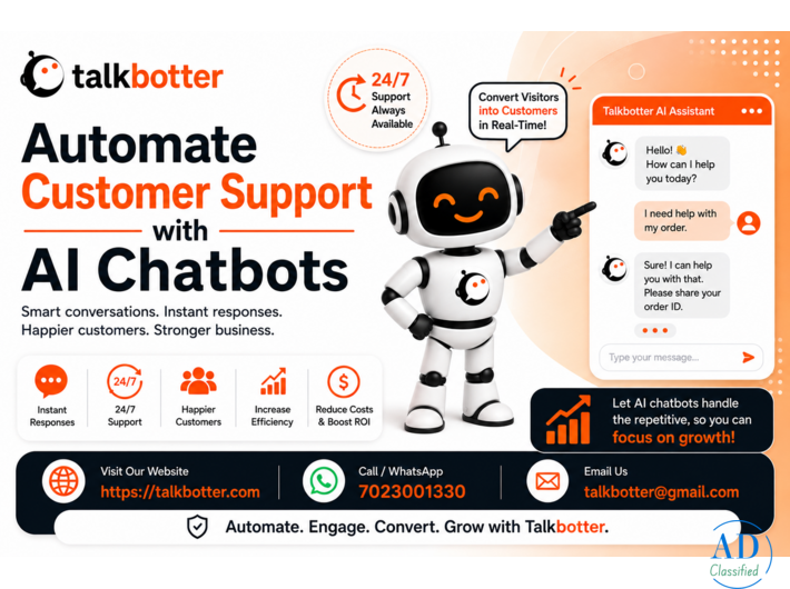Automate Customer Support with AI Chatbots