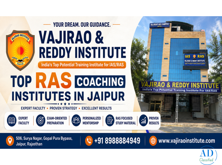 Top RAS Coaching Institutes in Jaipur – Vajirao & Reddy Institute