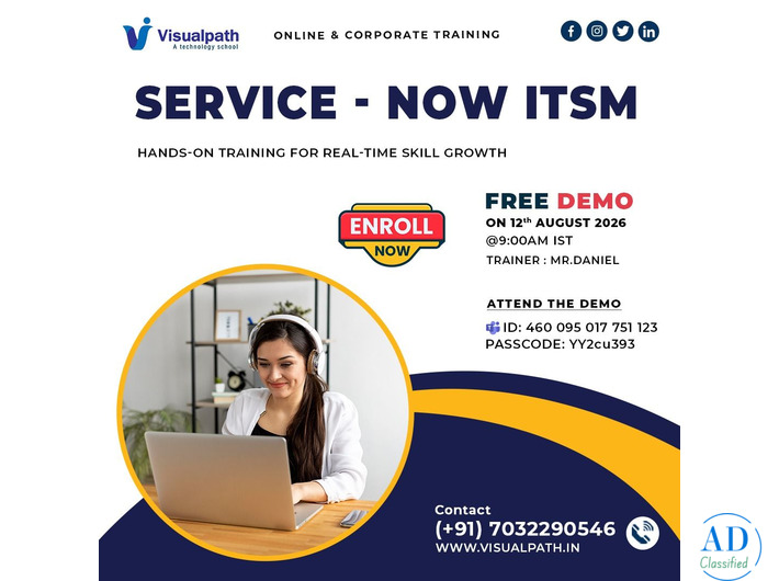 ServiceNow ITSM Online Corporate Training | Free LIVE Demo