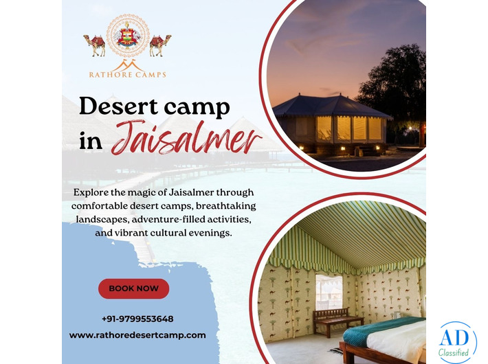 Top Desert Camp in Jaisalmer for a Comfortable Vacation
