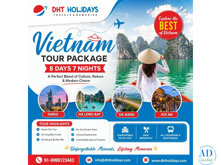 Book Vietnam Tour Package For 8 Days 7 Nights - DHT Holidays