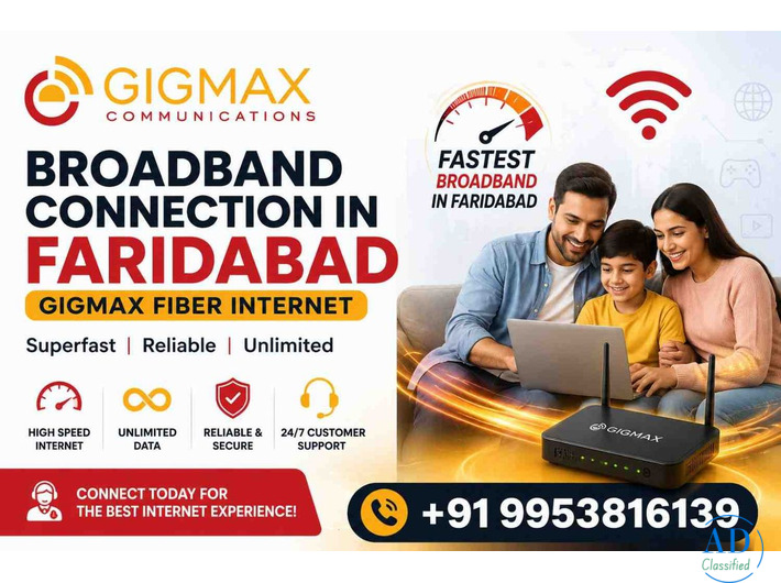 Broadband Connection in Faridabad | GIGMAX Fiber Internet