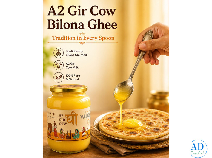 Best A2 Bilona Ghee for Health & Glowing Skin - Valonu Farm
