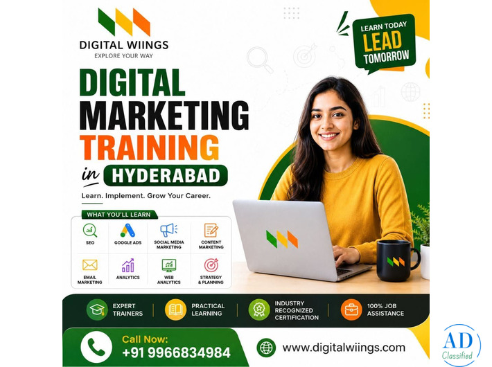 Digital Wiings – The Top Digital Marketing Training Center in Hyderabad