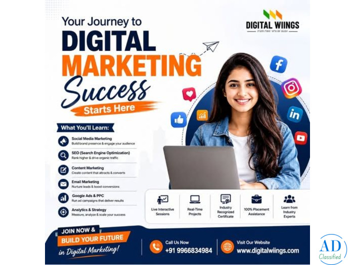Digital Wiings – The Top Digital Marketing Training Center in Hyderabad