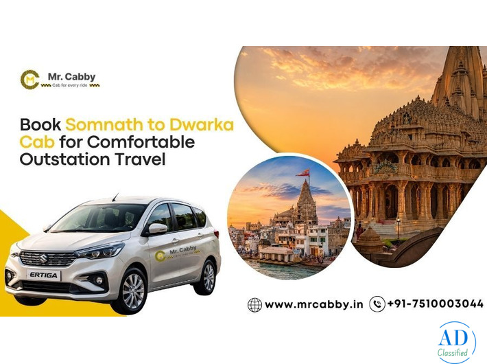 Online Somnath to Dwarka Cab Booking – Instant Confirmation