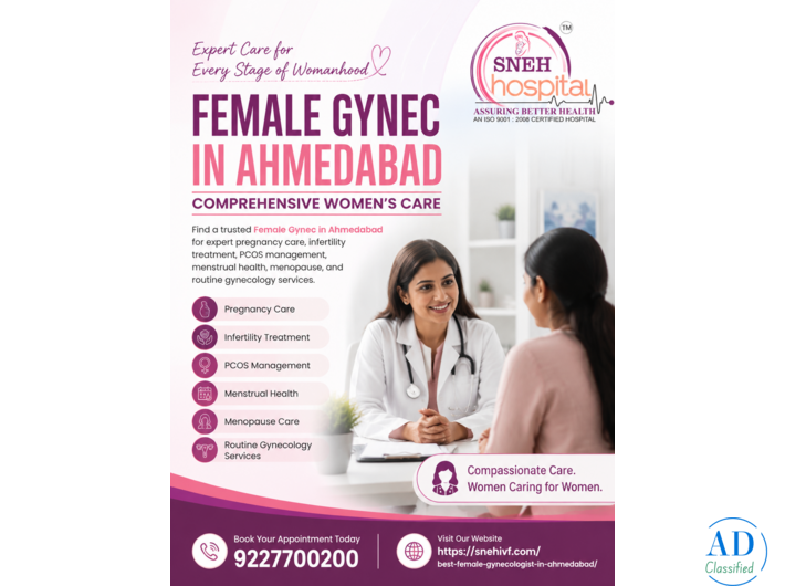 Female Gynec in Ahmedabad | Comprehensive Women