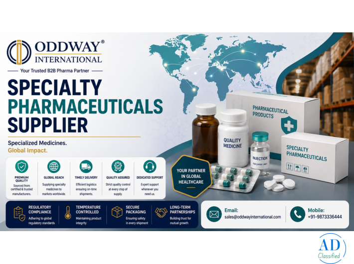 Specialty Medicines Supplier USA: B2B Sourcing — Oddway Supply