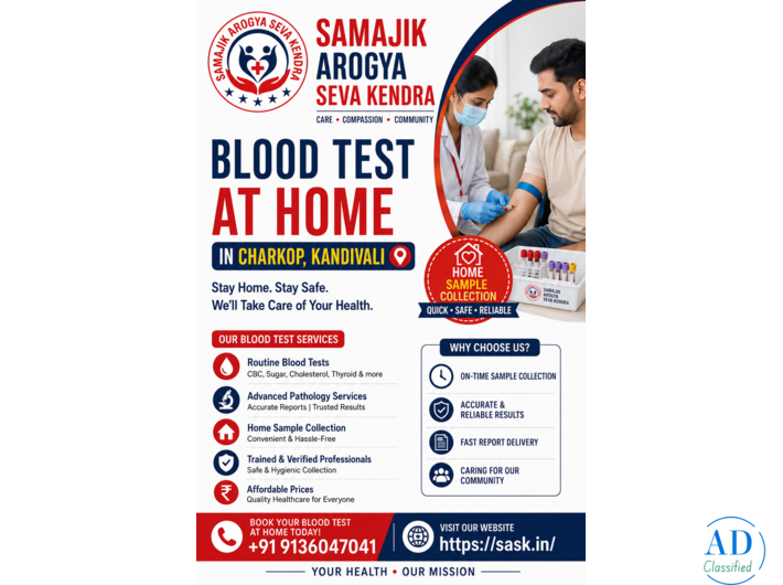 Affordable Blood Test in Kandivali | Samaji Arogya Seva Kendra
