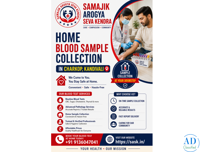 Affordable Blood Test in Kandivali | Samaji Arogya Seva Kendra