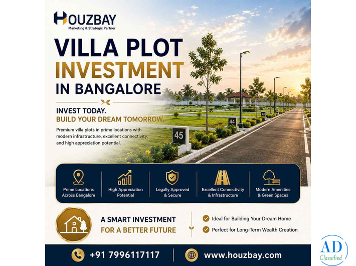 Villa Plot Investment in Bangalore | Top Real Estate Consultants in Bangalore