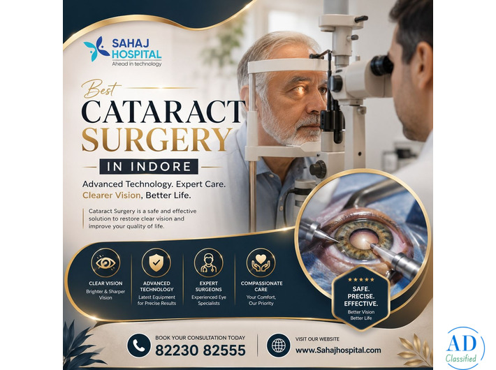 Best Cataract Surgery In Indore - Sahaj Hospital