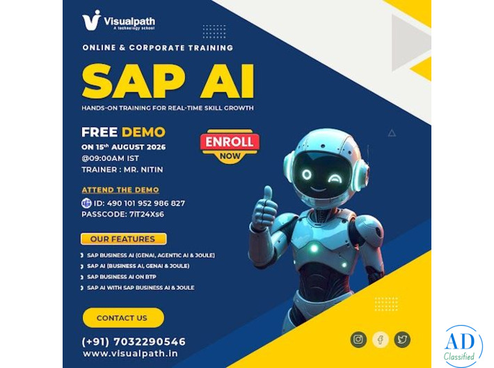 SAP AI Online Training Free Live Demo on August 15th