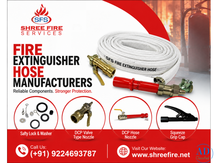 Fire Extinguisher Hose Manufacturers |  Shree Fire Services
