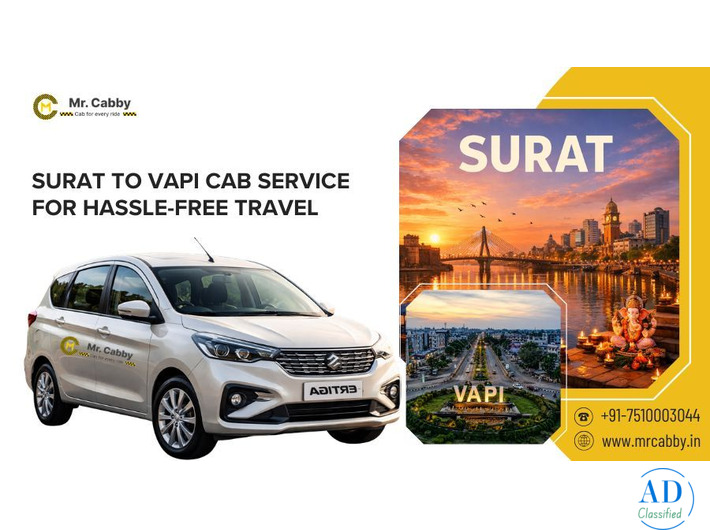 Book Surat to Vapi Cab Online
