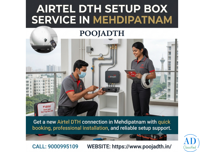 Airtel DTH Setup Box Service in Mehdipatnam