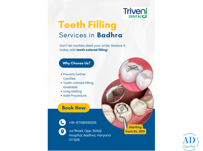 Tooth Filling Services in Badhra | Triveni Dental