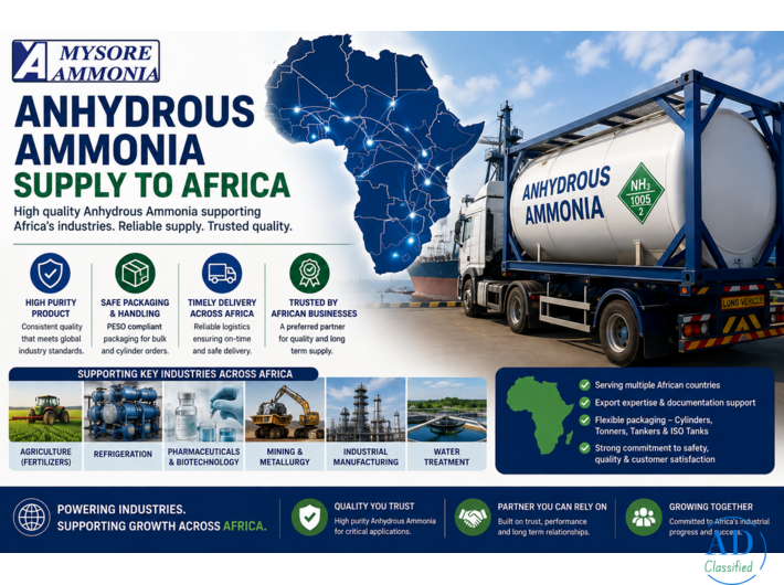 Get Reliable Anhydrous Ammonia Supply Across Africa – Contact