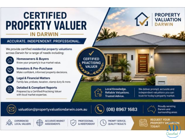 Certified Property Valuer in Darwin – Accurate Residential Valuations