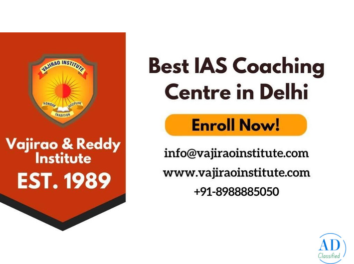 Best IAS Coaching Centre in Delhi- Vajirao and Reddy Institute
