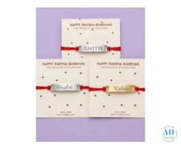 Get Inknbow Personalized Timeless Metal Rakhi for Your Dear Family