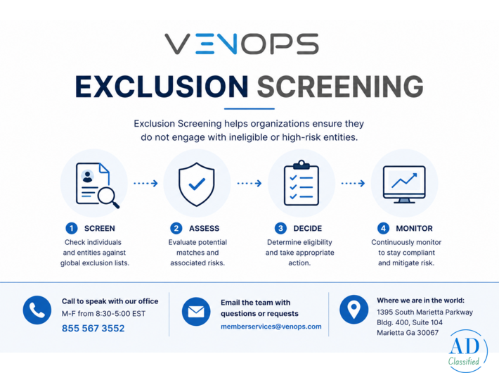 Exclusion Screening Services by Venops