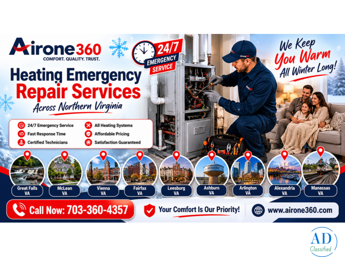 Reliable & 24/7 Emergency Service - Heating Repairs in Herndon VA