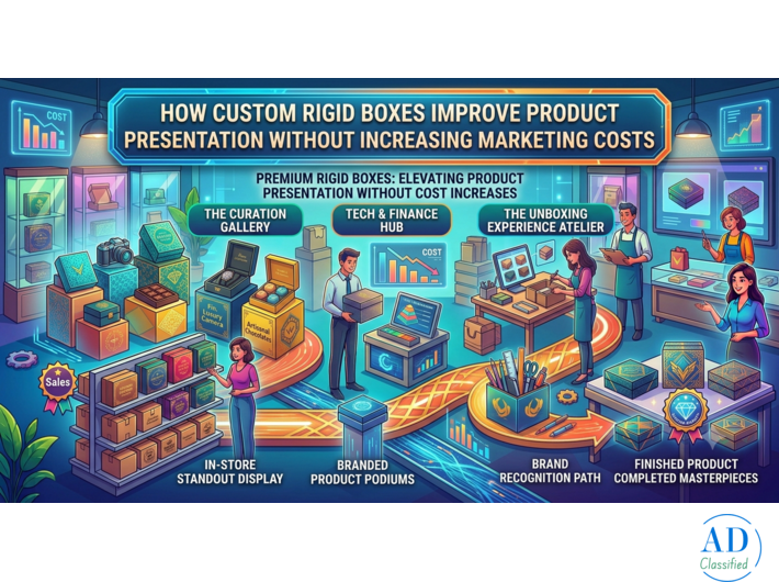 How Custom Rigid Boxes Improve Product Presentation Without Increasing Marketing Costs