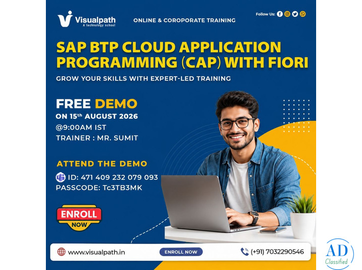 SAP BTP CAP Free Demo with Real-Time Project Training