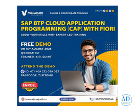 SAP BTP CAP Free Demo with Real-Time Project Training