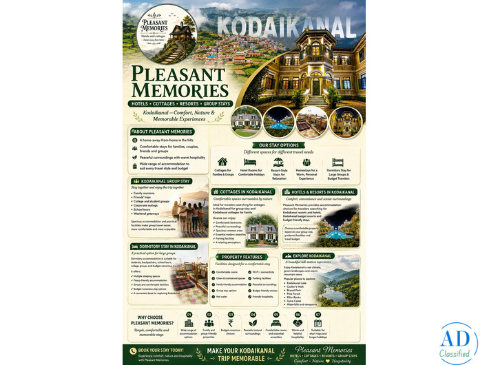 Best Budget Hotels in Kodaikanal Near Tourist Attractions - Pleasant memories