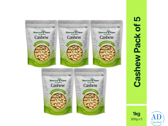 Naturefam Cashew Nut Packet – Premium Quality Kaju for Snacking
