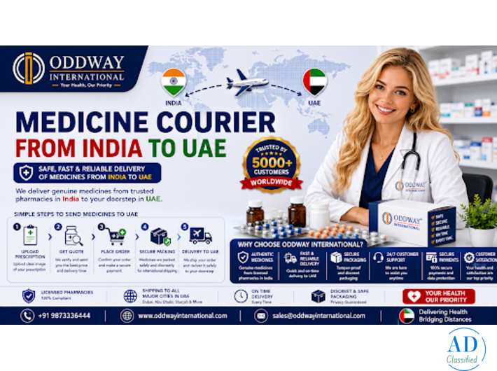Medicine courier from India to UAE: Importer Checklist — Oddway Supply
